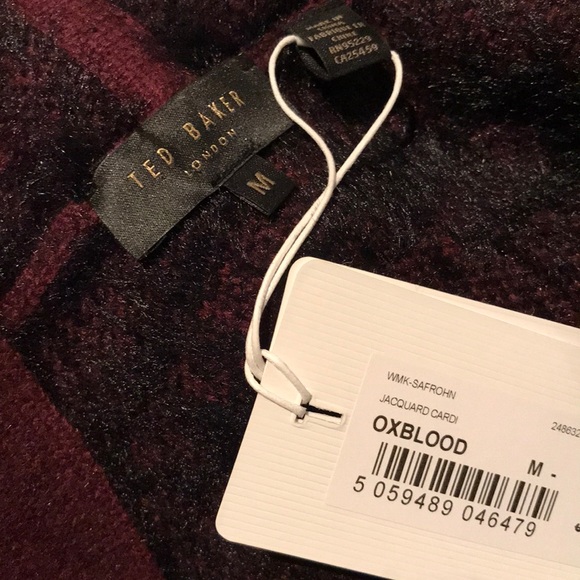 Ted Baker Safrohn Jacquard Long Cardigan - Picture 8 of 9